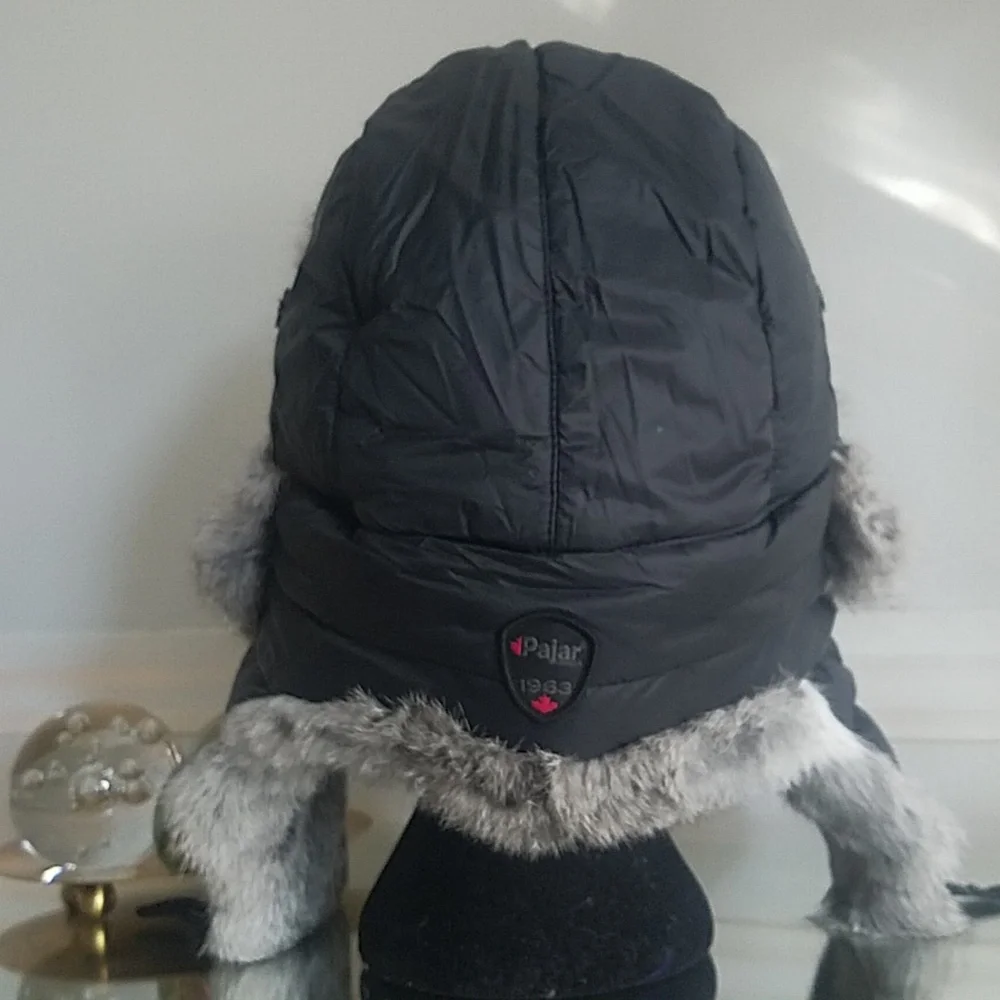 NEW Pajar Wolf Rabbit Fur Trapper Unisex Hat - Picture 3 of 10